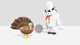 Chef Cooks A Turkey! (Tower Heroes Animation)