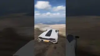 Lamborghini Countach - Forza Horizon 5 - Epic Cliff Jump - Danger Sign