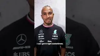Worth the wait, Lewis. 😆👏