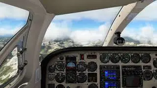 Cessna C340 II -- Test Flight Pt. 1 -- Stewart BC -  Ketchikan AK -- X-Plane 11.25