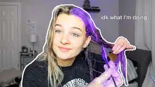 dying my hair purple because im bored