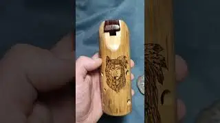Shamanic wooden ocarina in E