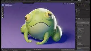 frog julien Kaspar BLENDER 3D animals basic modeling