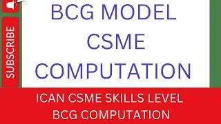 ICAN CSME SKILLS LEVEL (BCG MODEL CALCULATION)