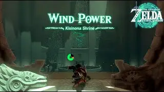 How to Solve WIND POWER Kisinona Shrine  | Zelda Tears of the Kingdom Gameplay 