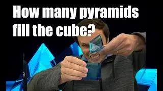 How many pyramids does it take to fill a cube? Volume of a pyramid demonstration.