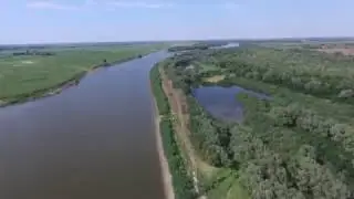 Ахтуба (Заманиха). Полёт квадрокоптера.