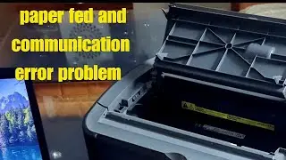 canon lbp 2900 communication  error||canon 2900 printer paper fed problem ||
