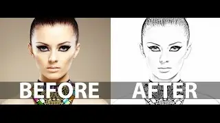 Photoshop : How to Convert image into Pencil Drawing