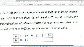Wicoxen Rank Sum Test