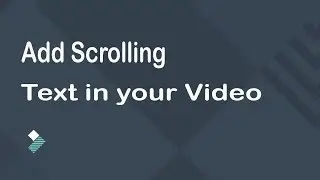 Add Scrolling Text in video with filmora - Crawling Text