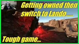Star Wars Battlefront - They were getting destroyed, then switch to Lando! | Tough game! (60 kills)