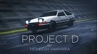 Project D || Initial D animation by Nidheesh Vakharia