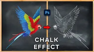 Chalk Effect in adobe Photoshop tutorial
