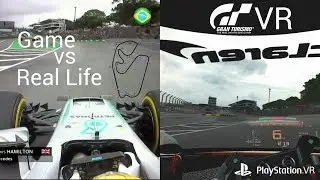 GT Sport VR Trying to Beat F1 Lap Lewis Hamilton Brazil