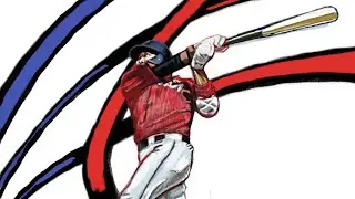 フルスイング 野球のお絵描き動画