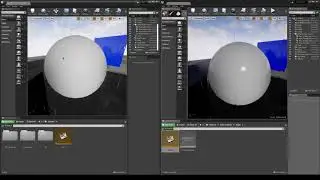 Dynamic Rain Material Comparison between UE 4.21 and UE 4.25