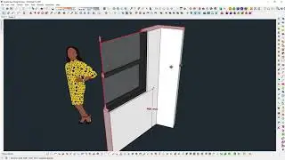 SKETCHUP 2021 - Lattice Maker plugin for making Double Hung Window.