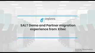 Webinar: SALT Demo and Partner migration experience from Xitec