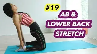 Abs and Lower Back Stretch - Repair and Recover | 21 Day Lose Belly Fat Challenge #19