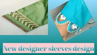 Beautiful and new designer sleeves design stitching.