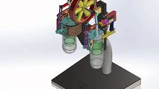 Vertical Stiriling Engine | Part 1 | Simulation | Solidworks 2016