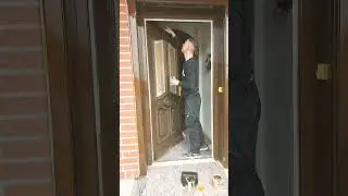 Painting a door in Germany 