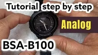 Baby-G BSA-B100 How to adjust the ANALOG TIME step by step