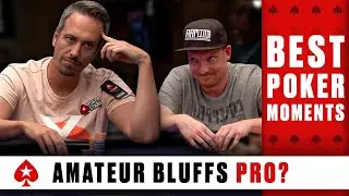 Can an amateur bluff a Pro Poker player? ♠️ Best Poker Moments ♠️ PokerStars