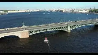 Один день Питерского лета 2019. Петропавловка с высоты птичьего полета