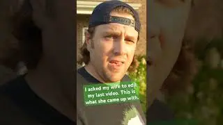 My wife edited my last video... #comedy #couples #wife #funny #laugh #shorts #bloopers