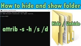 How to hidden folder and show with cmd