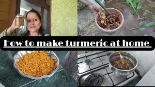 How to make organic turmeric at home |step by step method of making turmeric  | யப்பா  என்ன வாசம்