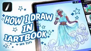 How I use iArtbook the FREE Procreate dupe for digital art 💙☁️✨