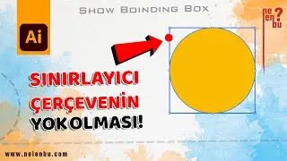 Sınırlayıcı Çerçevenin Kaybolması (Show Boinding Box) - Adobe Illustrator Eğitim Dersleri