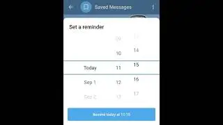 Reminders. If you schedule a message in your ‘Saved Messages’ ... Telegram Tips