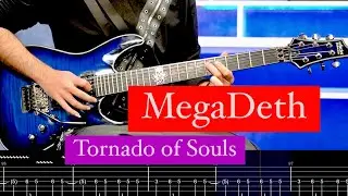 آموزش گیتار الکتریک آهنگ MegaDeath ؛ Tornado of Souls