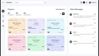 Project Management Dashboard UI | Mind-Blowing Codepen 