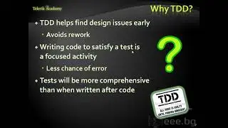 Качествен програмен код - 11. Test-driven Development (TDD)