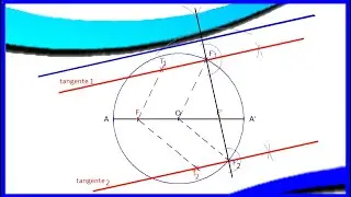 Tangente paralela a una recta (Circunferencia Principal)