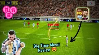 Big Time 105 Rated Messi Review • 102 Dribbling Card • Efootball 24 😍✨