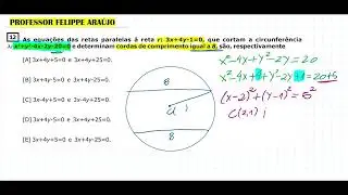 ESPCEX 2019 | EQUAÇÃO DA CIRCUNFERÊNCIA | EQUAÇÃO DA RETA | QUESTÃO 12
