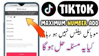 Tiktok Maximum Number Of User Linked Error - Tiktok Mobile Topup Error