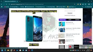 Walton Primo EF10 Official Firmware -Flash File Hang Logo Fix 