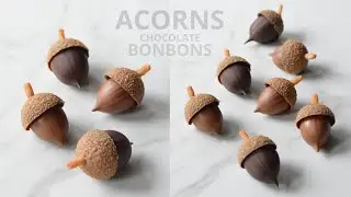 HAZELNUT CHOCOLATE BONBONS 🐿🌰 (ACORNS) | Denise Castagno |