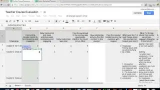 Calculating Averages in Google Spreadsheets