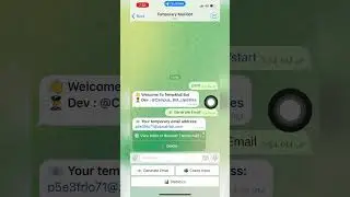How to Generate Temporary Mails? | Telegram Bot | SHIKARI | 