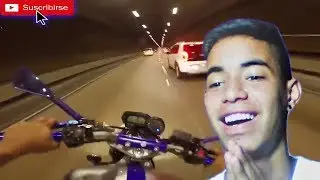 CUANDO UN LOCO SE TOMA UN TÚNEL EN MOTO!! 🏍💊
