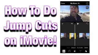How to do Jump Cuts on iMovie on iPhone 📲 (please watch in full screen mode )
