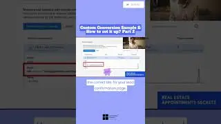 Custom Conversion Sample & How to set it up? Part 2 